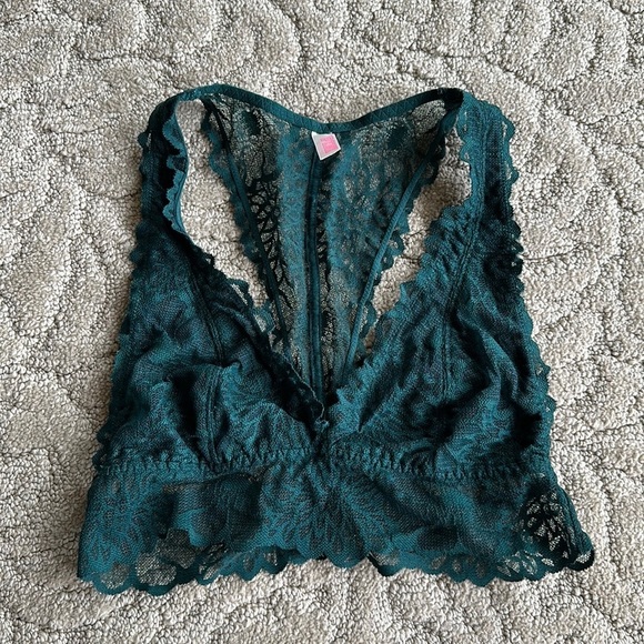 Victoria’s Secret Pink Bralette Size Small Green! - Picture 1 of 2